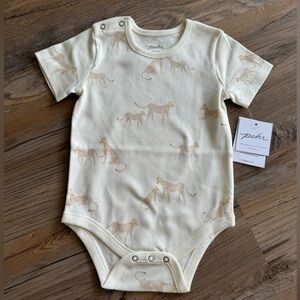 Pehr Short Sleeve One Piece - Cheetah NWT
